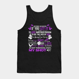 Broadway Motivational Quotes Tank Top